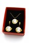 Hilal Kalp Set Kolye - Altın