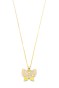Kelebek Kolye - Altın