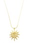 Güneş Kolye - Altın