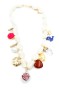 Taşlı Charmlı Kolye - ÇOK RENKLİ
