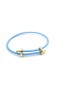 Deri Hasır Bileklik - Mavi