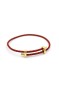 Deri Hasır Bileklik - Kırmızı