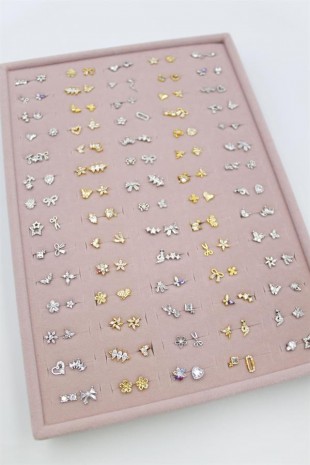 140'lı Standlı Tragus Küpe - ÇOK RENKLİ