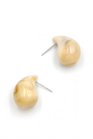 Damla Küpe - Vizon Damla Küpe - Vizon