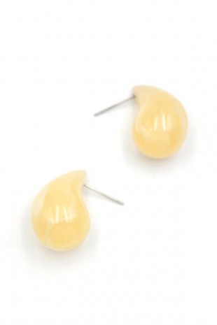 Damla Küpe - Krem Damla Küpe - Krem