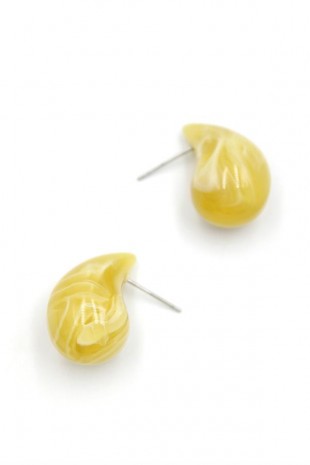 Damla Küpe - Sarı Damla Küpe - Sarı