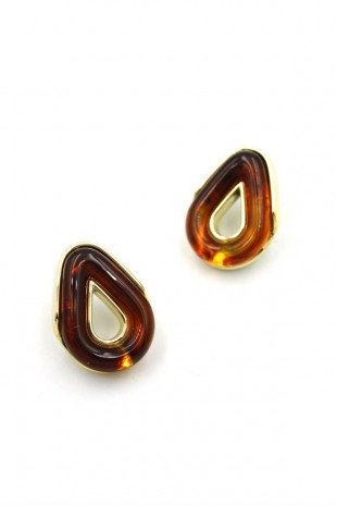 Damla Küpe - Kahverengi Damla Küpe - Kahverengi