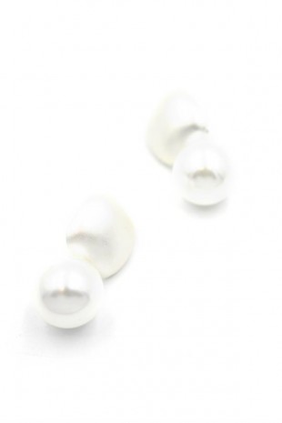 İncili Küpe - Gümüş İncili Küpe - Gümüş