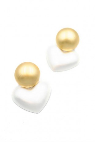 Kalp Küpe - Gümüş Kalp Küpe - Gümüş