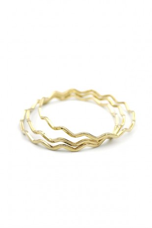 Kıvrımlı Ajda Bilezik - 60mm - Altın Kıvrımlı Ajda Bilezik - 60mm - Altın