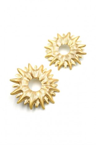 Metal Güneş Küpe - Altın Metal Güneş Küpe - Altın