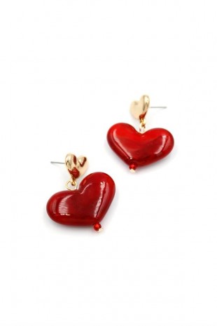 Kalp Küpe - Altın Kalp Küpe - Altın