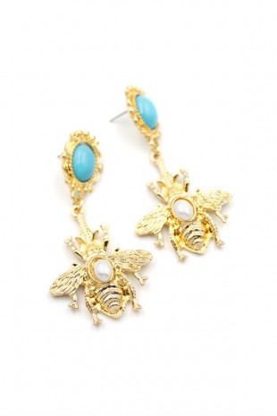 Arı Küpe - Turkuaz Arı Küpe - Turkuaz