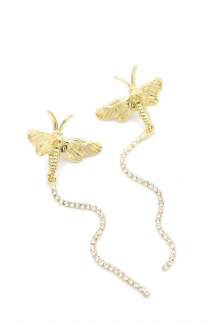 Kelebek Küpe - Altın