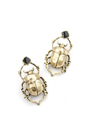 Böcek Küpe - Bronz Böcek Küpe - Bronz