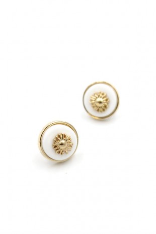 Güneş Küpe - Beyaz Güneş Küpe - Beyaz