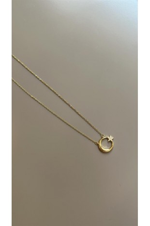 Ay Yıldız Kolye - Altın Ay Yıldız Kolye - Altın