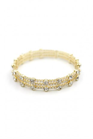 Zirkon Taşlı Bilezik - Altın Zirkon Taşlı Bilezik - Altın