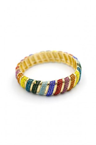 Taşlı Bilezik - ÇOK RENKLİ Taşlı Bilezik - ÇOK RENKLİ