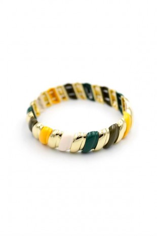 Mineli Lastikli Bilezik - Yeşil Mineli Lastikli Bilezik - Yeşil