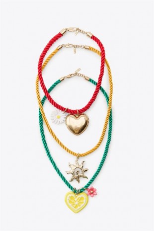 İpli Charm Kolye - ÇOK RENKLİ