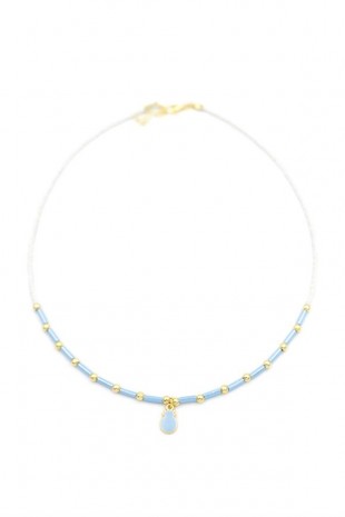 Boncuk Ananas Kolye - Beyaz Boncuk Ananas Kolye - Beyaz