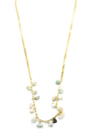 Taş Sallantılı Kolye - Altın Taş Sallantılı Kolye - Altın