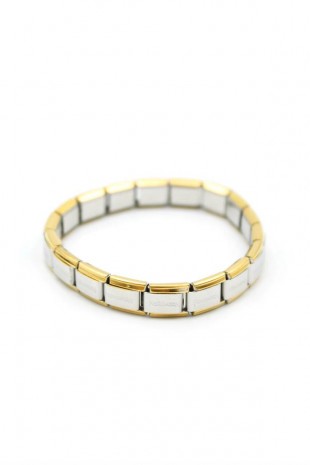 Lastikli Çelik Bilezik - Gümüş Lastikli Çelik Bilezik - Gümüş