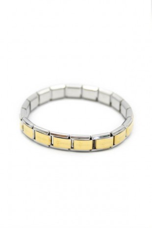 Lastikli Çelik Bilezik - Altın Lastikli Çelik Bilezik - Altın