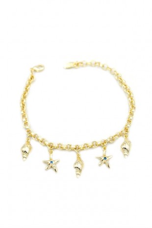 Deniz Kabuğu Charm Bileklik - Altın Deniz Kabuğu Charm Bileklik - Altın