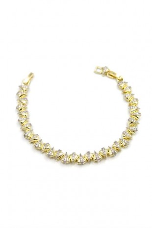 Taşlı Bileklik - Altın Taşlı Bileklik - Altın