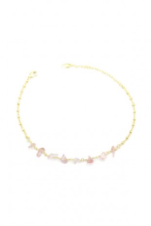 Doğal Taşlı Halhal - Altın Doğal Taşlı Halhal - Altın