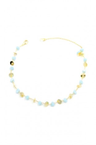 Doğal Taşlı Halhal - Altın Doğal Taşlı Halhal - Altın