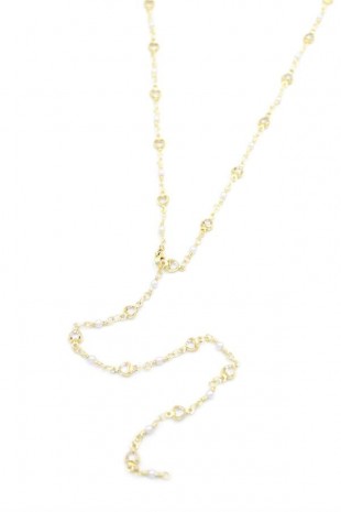 Kalp İncili Y Kolye - Altın Kalp İncili Y Kolye - Altın