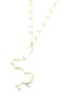 Taşlı Y Kolye - Altın
