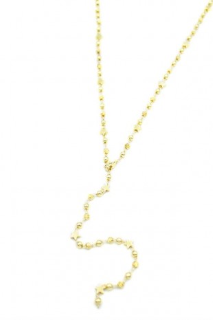 Dorika Boncuklu Y Kolye - Altın Dorika Boncuklu Y Kolye - Altın