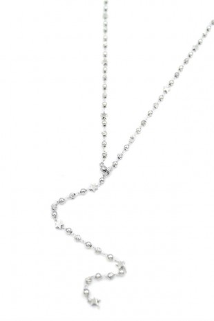 Dorika Boncuklu Y Kolye - Gümüş Dorika Boncuklu Y Kolye - Gümüş