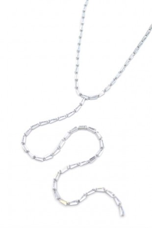 Taşlı Y Kolye - Gümüş Taşlı Y Kolye - Gümüş