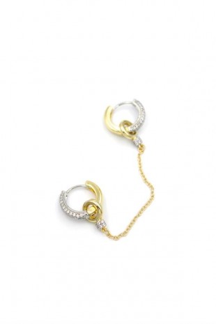 2'li Halka Küpe - Altın 2'li Halka Küpe - Altın