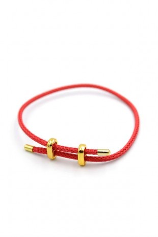 Hasır Bileklik - Nar Çiçeği Hasır Bileklik - Nar Çiçeği