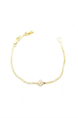 Yonca Bileklik - Altın Yonca Bileklik - Altın