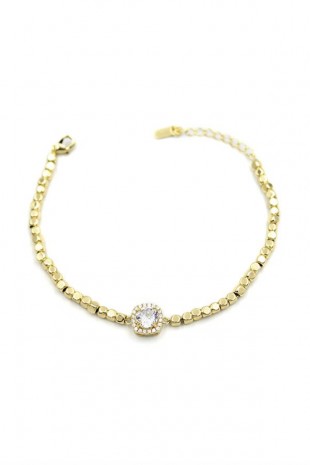 Taşlı Dorika Bileklik - Altın Taşlı Dorika Bileklik - Altın