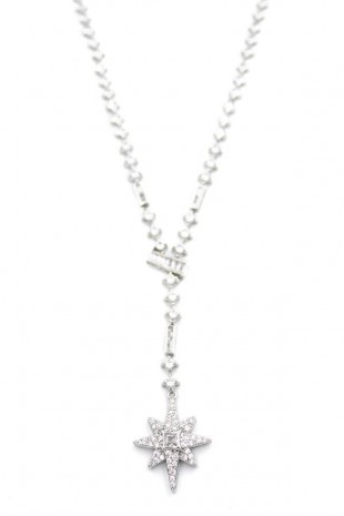 Kuzey Yıldızı Y Kolye - Gümüş Kuzey Yıldızı Y Kolye - Gümüş