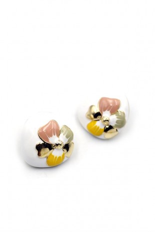 Mineli Çiçek Küpe - ÇOK RENKLİ Mineli Çiçek Küpe - ÇOK RENKLİ