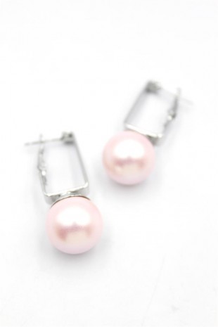 İncili Küpe - Pembe İncili Küpe - Pembe