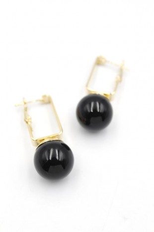 İncili Küpe - Siyah İncili Küpe - Siyah