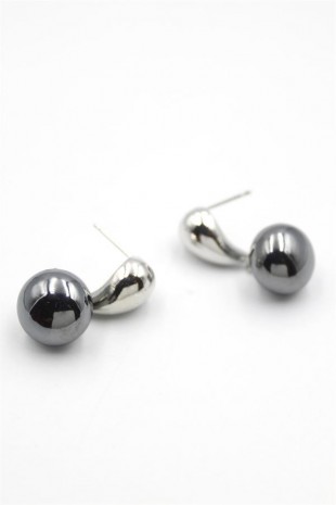 İncili Küpe - Gümüş İncili Küpe - Gümüş