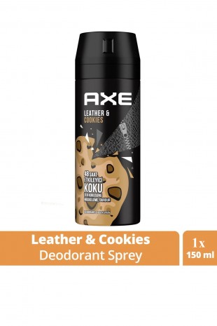 Axe Erkek Sprey Deodorant Leather & Cookies 48 Saat Etkileyeci Koku 150 ml Axe Erkek Sprey Deodorant Leather & Cookies 48 Saat Etkileyeci Koku 150 ml