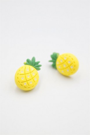 Ananas Hamur Küpe - ÇOK RENKLİ Ananas Hamur Küpe - ÇOK RENKLİ