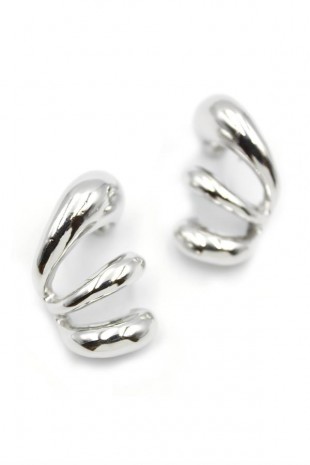 ZR Halka Küpe - Gümüş ZR Halka Küpe - Gümüş